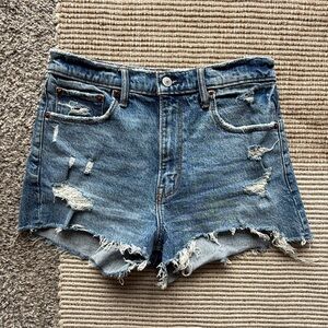 Abercrombie & Fitch light blue denim shorts